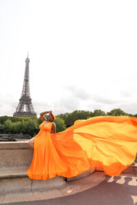 Orange Classical Flying Dress (F-37)