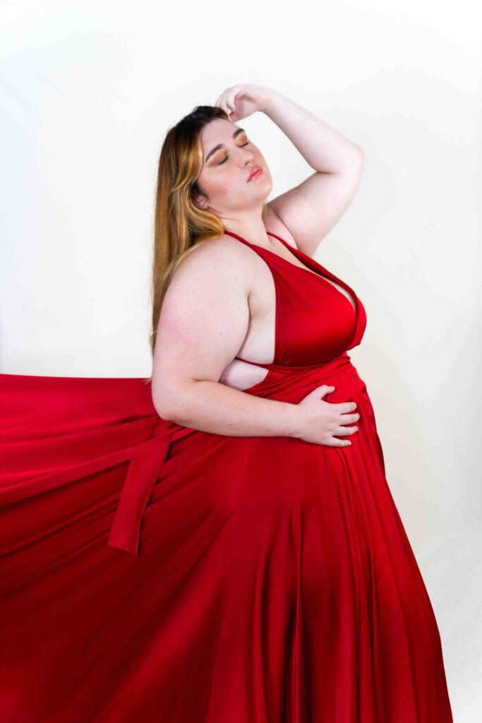 Deep Red Classic Flying Dress