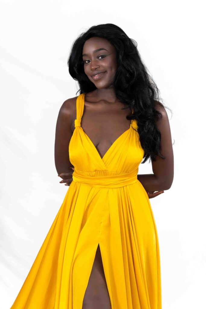 Golden Yellow Classical Flying Dress