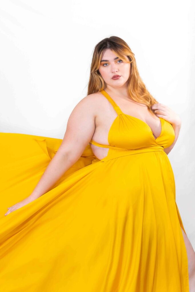 Golden Yellow Classical Flying Dress