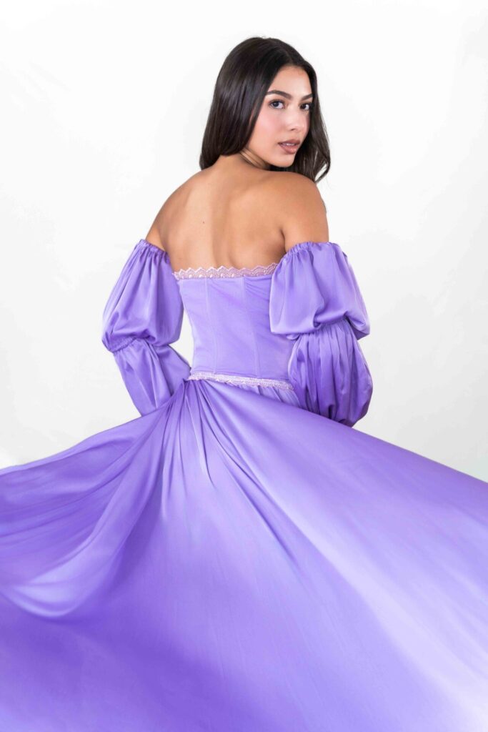 Lavender Corset Top Raiponce Flying Dress