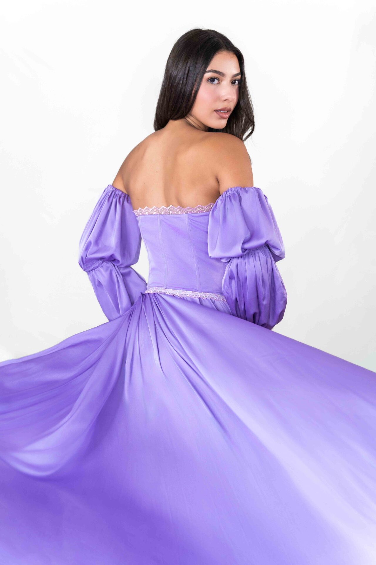 Lavender Corset Top Raiponce Flying Dress