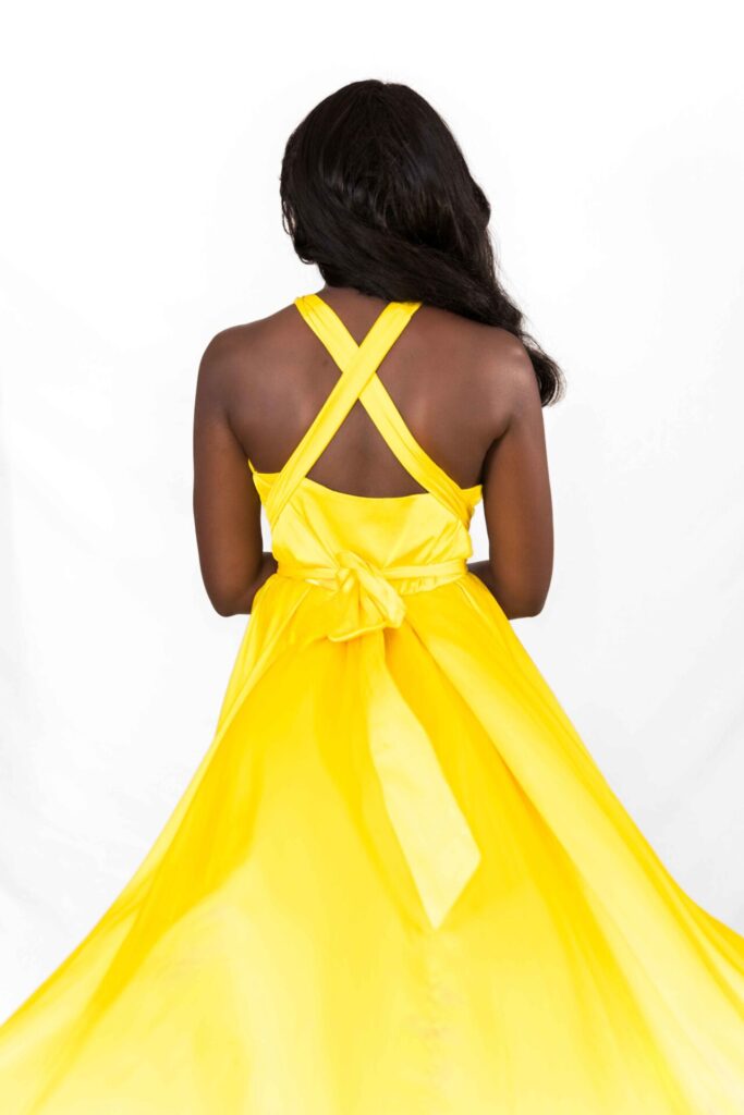 Lemon Yellow Classical Flying Dress