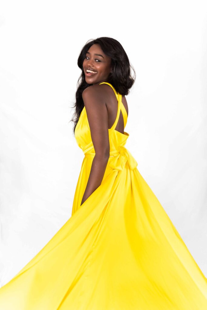 Lemon Yellow Classical Flying Dress