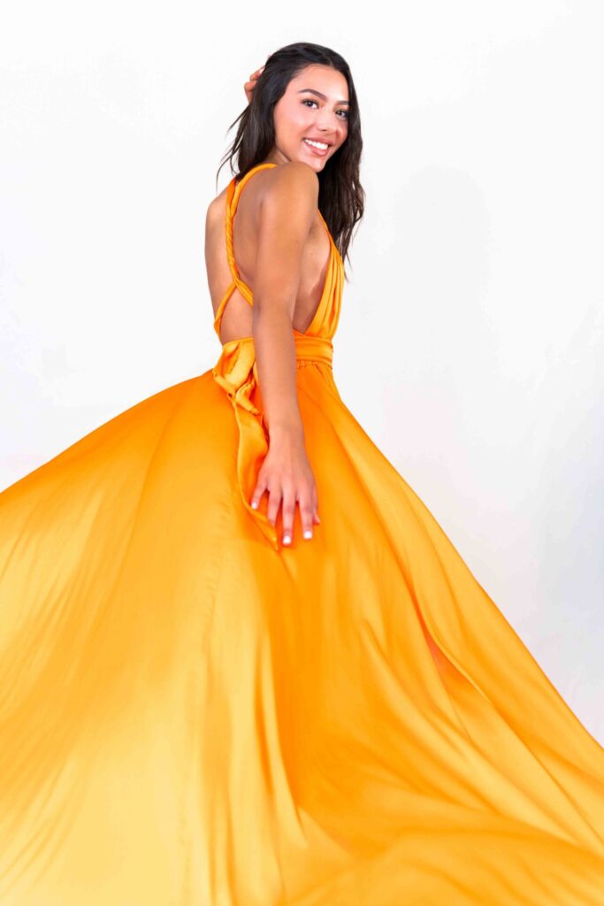 Orange Classical Flying Dress