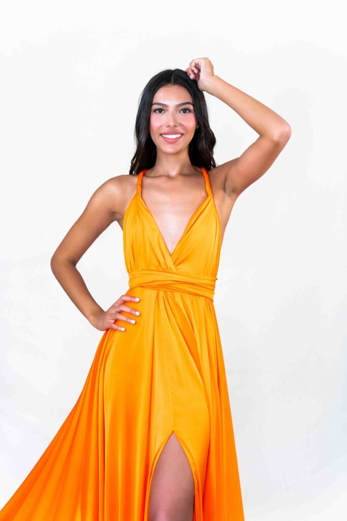 Orange Classical Flying Dress