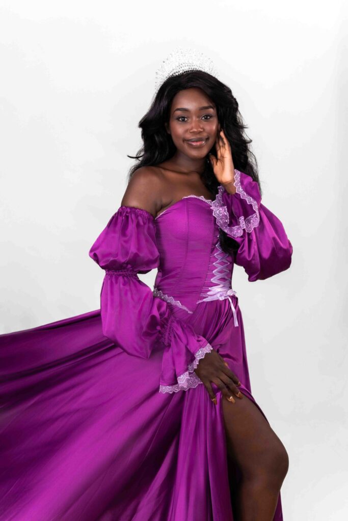 Purple Corset Top Raiponce Flying Dress