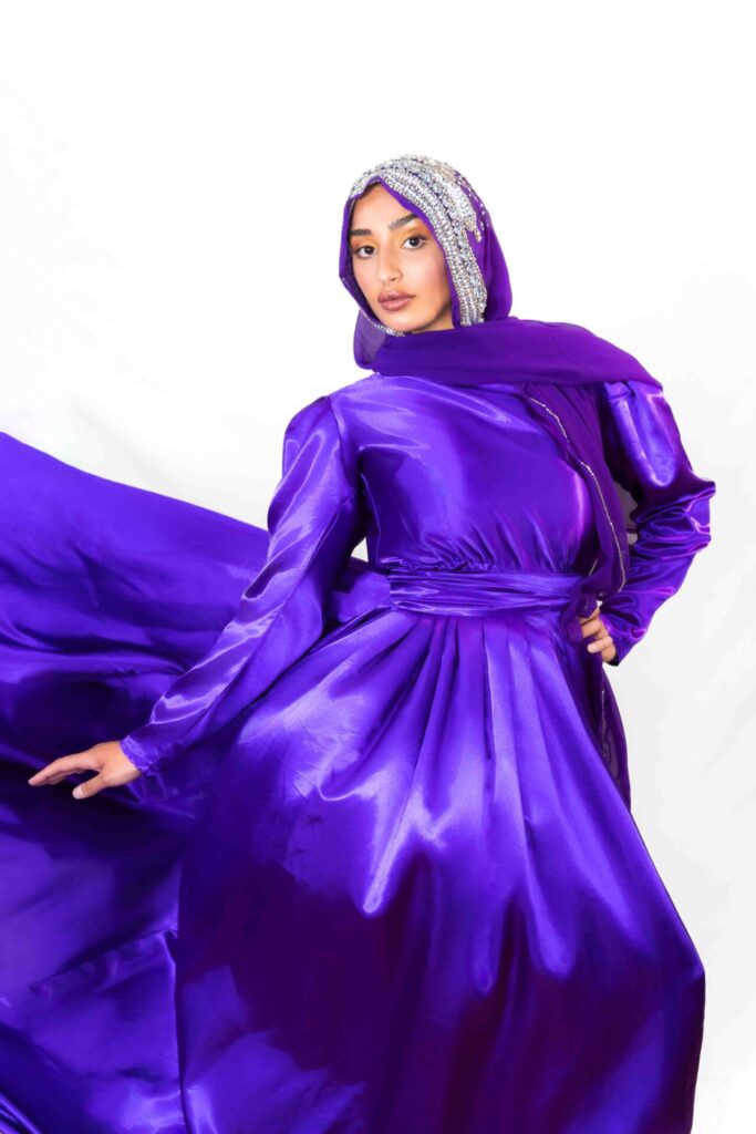 Purple Covered Flying Dress