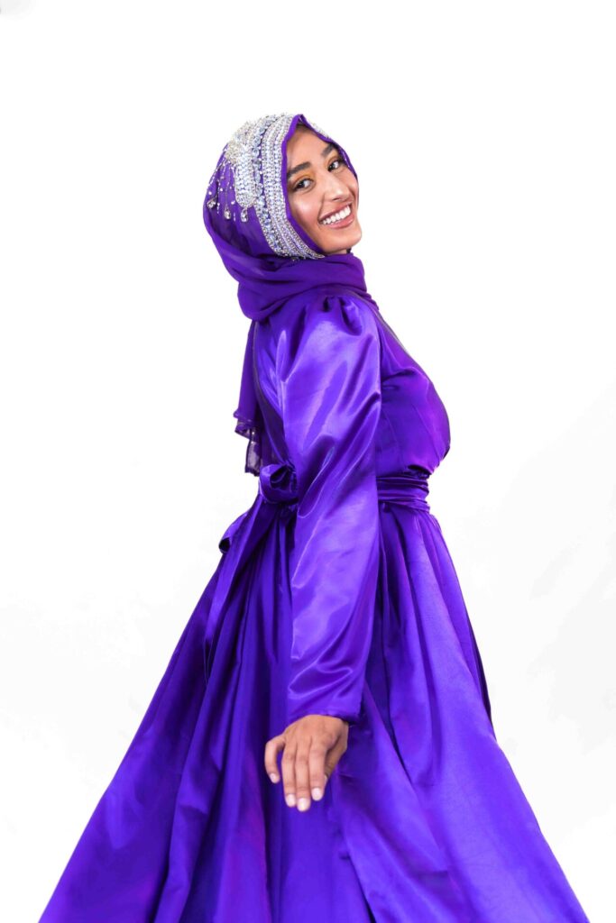 Purple Covered Flying Dress