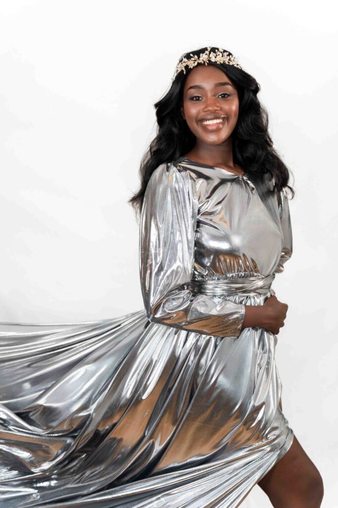 Silver Covered Flying Dress