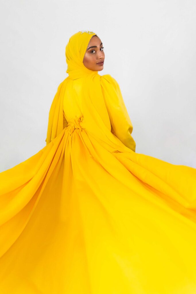 Yellow Covered Flying Dress