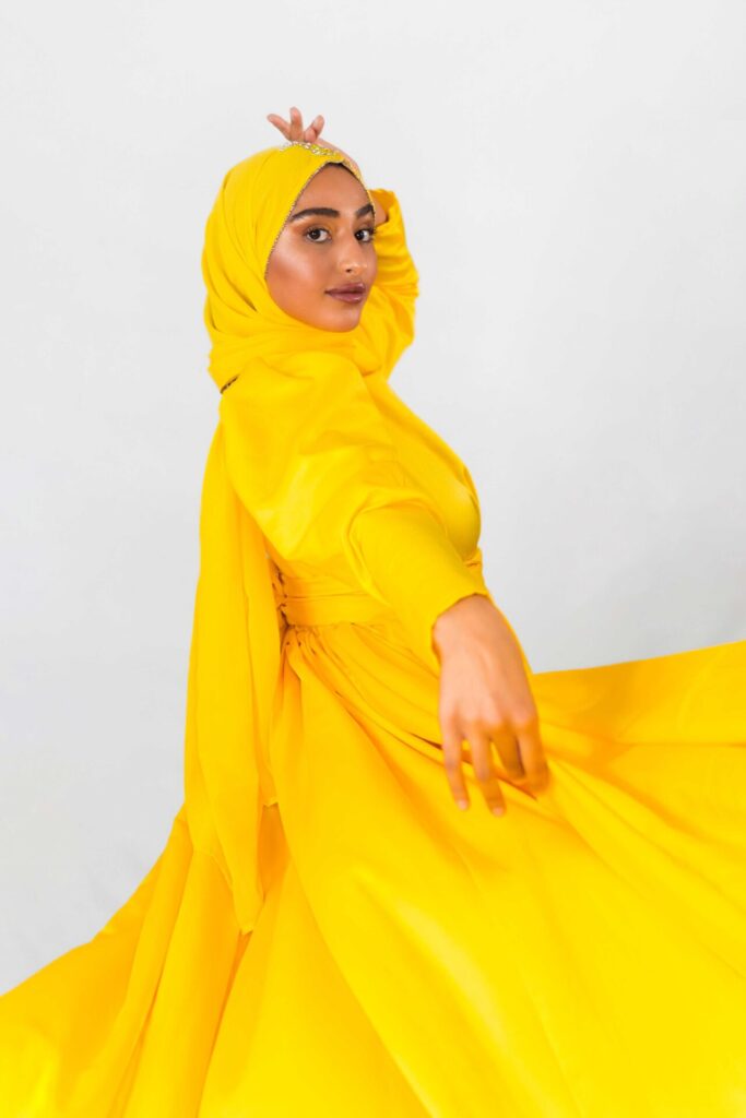 Yellow Covered Flying Dress