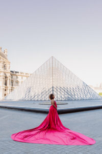 Pink V Cleavage Flying Dress (F-23)