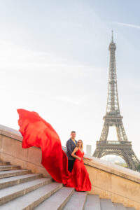 Red Satin Flying Dress (F-5)