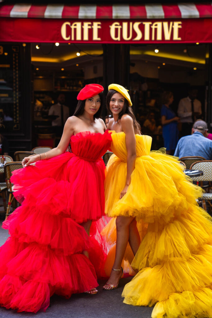 Red Dress for photoshoot Paris