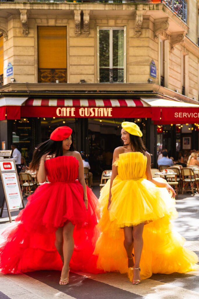 Red Dress for photoshoot Paris