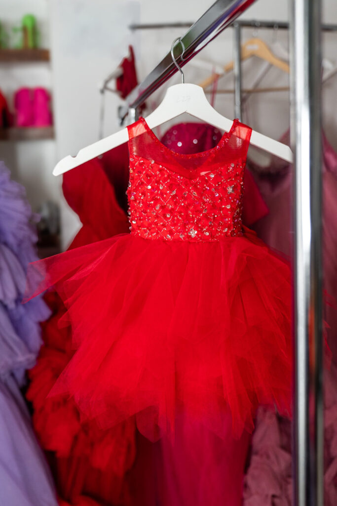 Sparkly Red Baby Dress