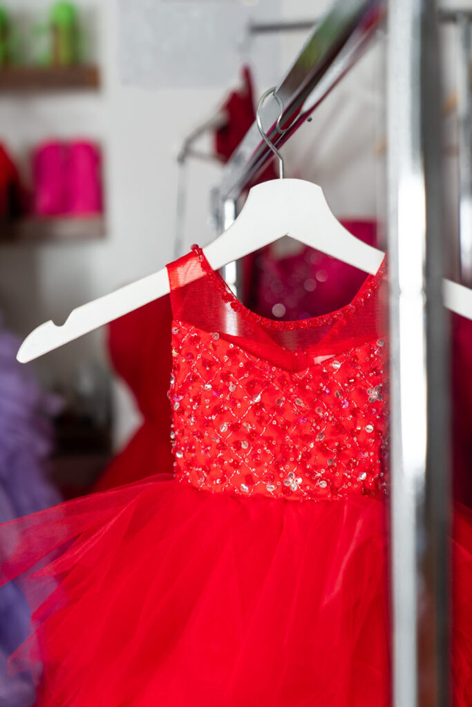 Sparkly Red Baby Dress