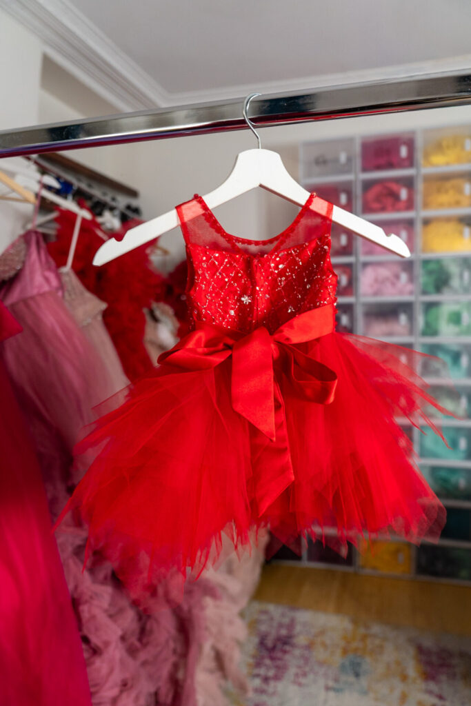 Sparkly Red Baby Dress