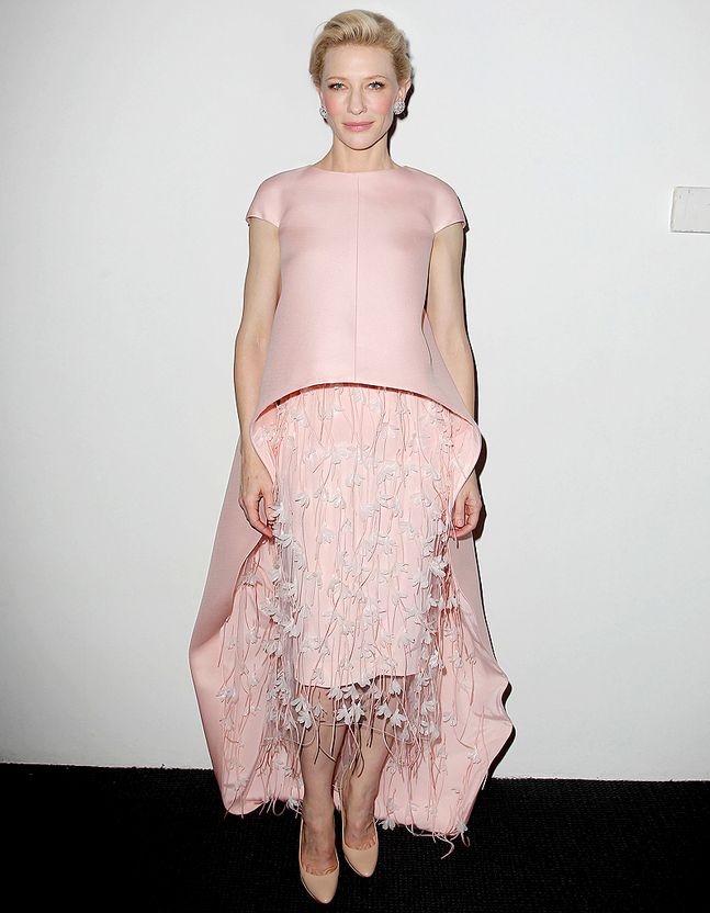 Summer color season example wearing soft cool pink